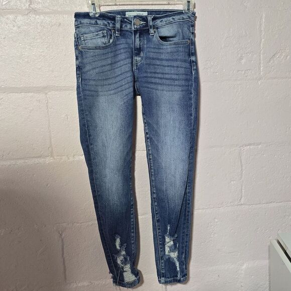 BKE‎ Buckle Jeans Women's 25 Stella Slim Fit Low Rise Ankle Skinny Blue Denim - Picture 1 of 15